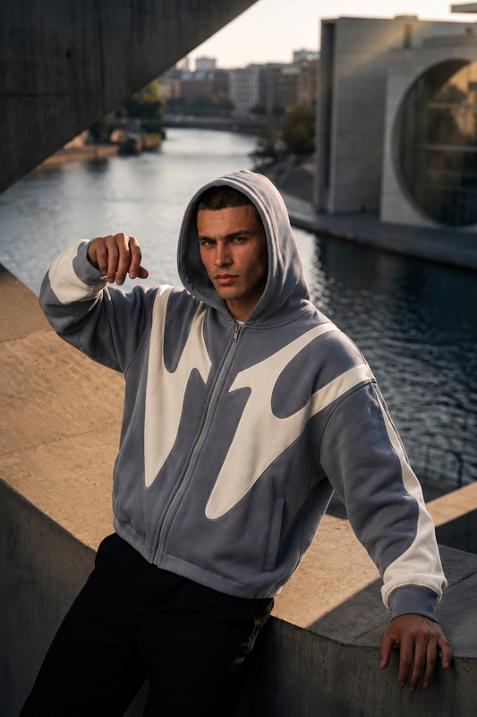 Storm Gray Streetwear Hoodie