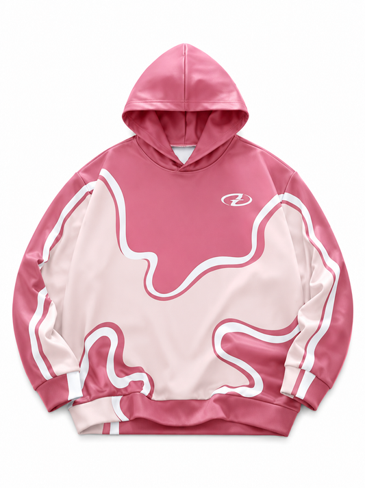 YC Pink Wave Hoodie