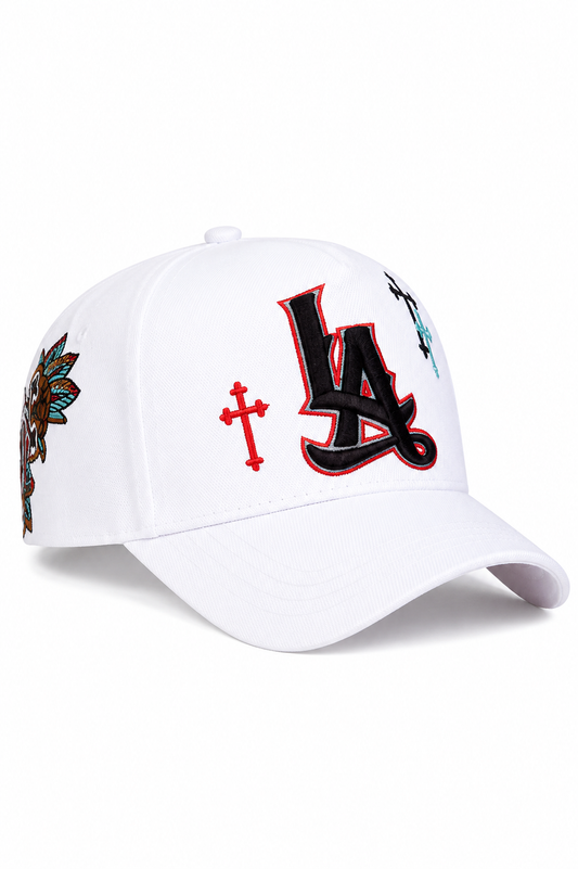 White LA Streetwear Cap