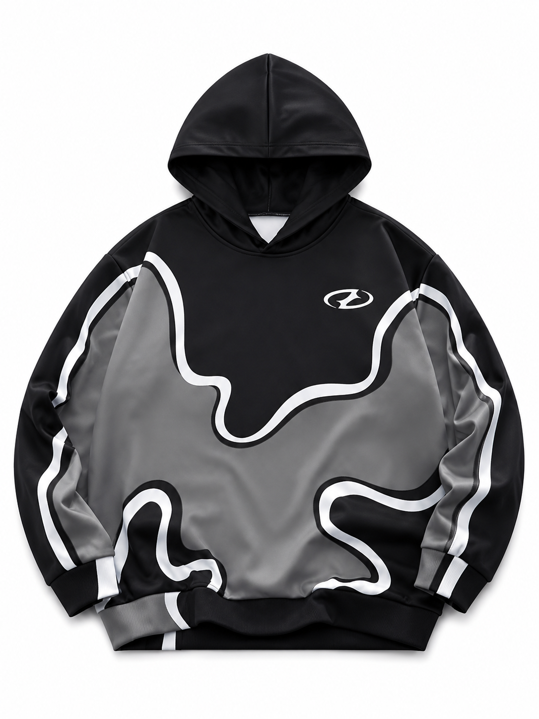 YC Black Wave Hoodie