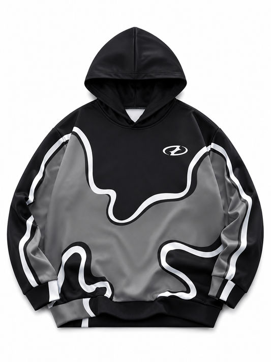YC Black Wave Hoodie