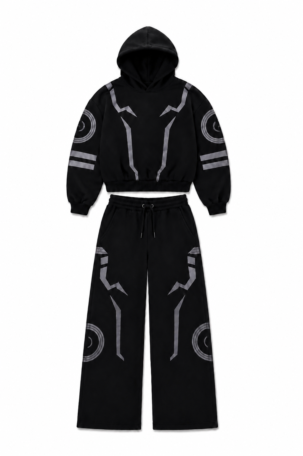 YC Phantom Black Hoodie Set