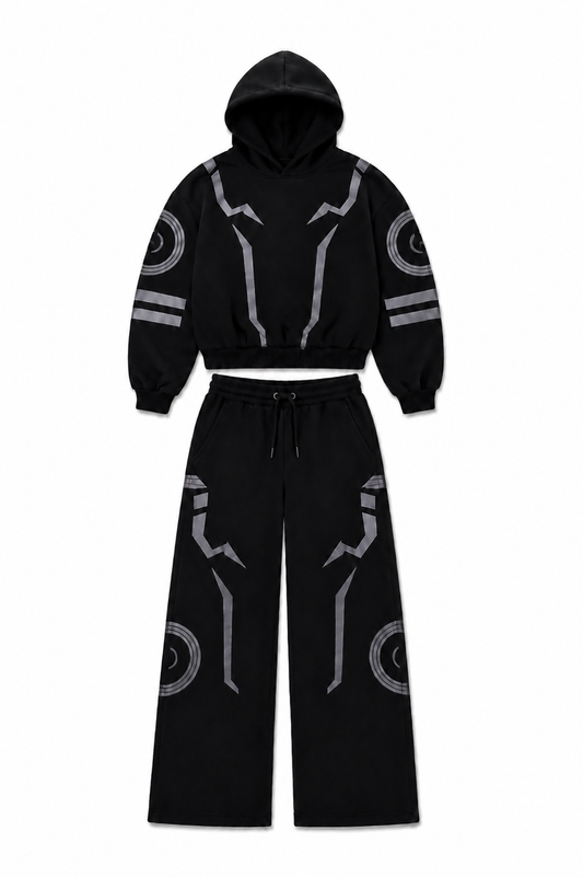 YC Phantom Black Hoodie Set