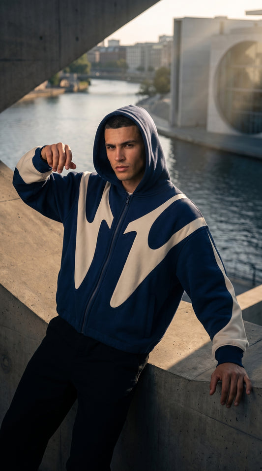 Storm Blue Streetwear Hoodie